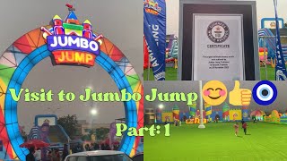 Part 1 Bouncing Bliss Exploring the Jumbo Jump Inflatable Wonderland  FunFilled Day 😊🧿 [upl. by Nivahb]