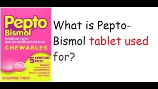 Pepto Bismol Chewable Tablets for Nausea Heartburn Indigestion Upset Stomach [upl. by Adaven]