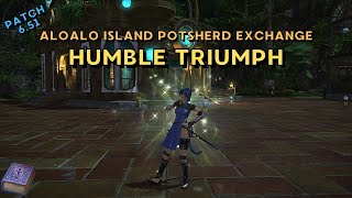 Humble Triumph  Emote Showcase  FFXIV Patch 651 Aloalo Island [upl. by Kcirb]