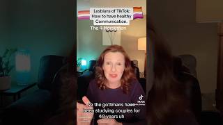 Lesbian relationships How to have healthy communication lesbiansoftiktok stitch [upl. by Yramesor]