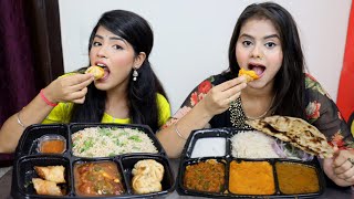 Chinese Thali Vs Indian Thali Challenge  Spring Roll Momos Manchurian Fried Rice  Food Challenge [upl. by Brodie]