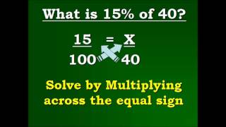 Equations and Percents Video 1 of 5 [upl. by Aronos]