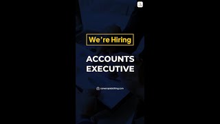 We’re hiring an Accounts Executive – apply now 📊 [upl. by Aihsila]