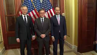 Polish President Andrzej Duda meets US lawmakers during Capitol Visit [upl. by Ximenes]