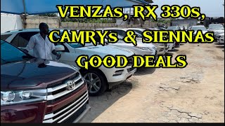 VENZAs RX330s SIENNAs amp CAMRYs AT GIVE AWAY PRICES [upl. by Amzu]