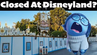 EVERYTHING That Is CLOSED At Disneyland  October 2024 [upl. by Barolet]