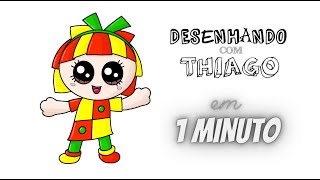 EMÍLIA em 1 MINUTO Desenhando com Thiago [upl. by Gerkman]