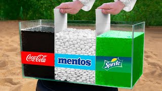 EXPERIMENT COCA COLA AND MENTOS [upl. by Sylado]