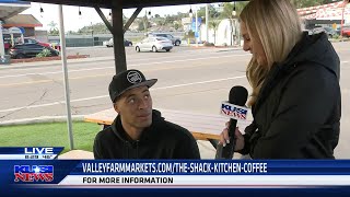 SDSU Mens Basketball player Jaedon LeDee stops by grand opening for The Shack in Spring Valley [upl. by Clayton]