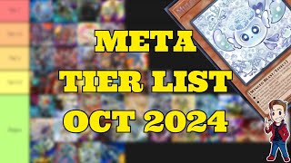 YUGIOH META TIER LIST  OCTOBER 2024 [upl. by Adnavoj]