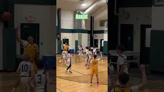 Assist by Kingston Lee 042124 CYO spring league ICS basketball cyo 8thgrade assist teamplay [upl. by Anelle809]