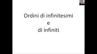 Analisi  Limiti  24  Ordini di infinitesimi e di infiniti [upl. by Adnovoj536]