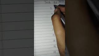 21 ka pahada trick se likhe 21 table likhane ka Tarika jugaadu tarika [upl. by Atiuqel]