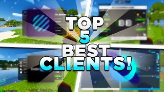 TOP 5 BEST CLIENTS FOR Minecraft Bedrock 120 Pocket Edition Xbox Windows 10 PS5 [upl. by Irahk584]