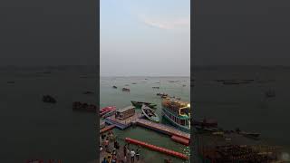 View of Ganga River from Meer Ghat Varanasi  The Sunday Rush ghatsofvaranasi hindupilgrimage [upl. by Burroughs]