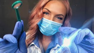 ASMR DENTIST EXAM amp TEETH CLEANING ROLEPLAY  Latex Gloves Inaudible Whispers Scratching [upl. by Aeslehc]