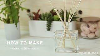 How to Make Reed Diffusers with Fragrance Oils  CandleScience Guide [upl. by Wandis]