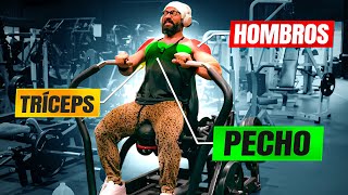 Transforma Cuerpo Rutina Gym Pecho Hombro Tríceps [upl. by Hau]