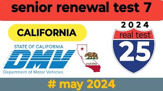 California DMV written test 7 25 questions practice test may 2024 CA DMV practice test dmv [upl. by Melena36]