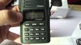 Puxing PX888K Rövid bemutató Puxing PX888K Dual band Transceiver [upl. by Nwahsal535]