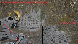 How to build Crouch Cave Lost Island for Official PVP SkyDivision  Gaming [upl. by Donetta]