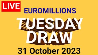 Euromillions Draw Live 31 October 2023  Euromillion Draw Live Tonight [upl. by Oinolopa]