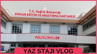 YAZ STAJIMIN İLK GÜNÜ VLOG ebelik hemşirelik [upl. by Clercq]