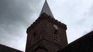 Carillon Carillonneur Church Bells St Johns Kirk Perth Perthshire Scotland [upl. by Dnana]