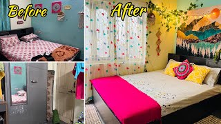 Small Indian Bedroom Makeover in low budget my weight loss routine with ATP [upl. by Oihsoy420]