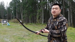 65lb Lefty Longbow by Deerseeker [upl. by Snook]