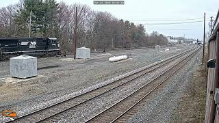 Norfolk Southern 6960 leads a manifest in Berea OH [upl. by Ninette]