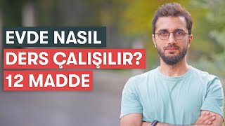 Evde Nasıl Ders Çalışılır  12 Maddelik Rehber [upl. by Zaremski]