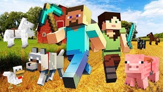 BUILDING OUR FARM MINECRAFT w MY GIRLFRIEND Minecraft 6 [upl. by Badger]