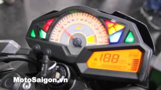 Kawasaki Z300 ABS 2016 test exhaust sound  MotoSaigonvn [upl. by Jerrilee320]