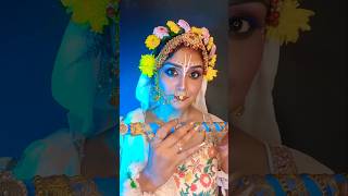 Radha rangili mero naam🥰♥️😌 radharani trendingshorts makeup art shorts [upl. by Cosma]