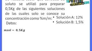 Concentración Unidades Físicas  Ejercicios [upl. by Enomaj]