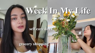 WEEK IN MY LIFE  self care amp chill days grocery shopping [upl. by Silra653]