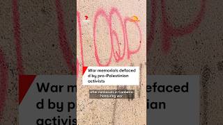 War memorials vandalised by proPalestinian activists [upl. by Anaet]