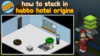 How To Stack In Habbo Hotel Origins [upl. by Issim]