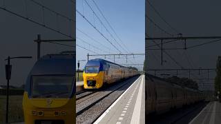 Flow virm  Virm4 10 baks komt door station Kapellebiezelinge fypシ゚viral treinleven railway [upl. by Trinatte]