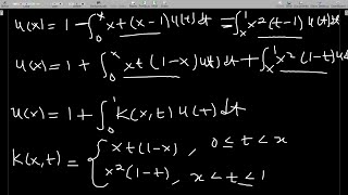 Converting a Boundary Value Problem into a Fredholm Integral Equation [upl. by Nelac]