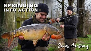 Spring Carp Tactics In Session With James Armstrong  CC Moore Carp Fishing [upl. by Laird]