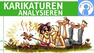 Karikaturen analysieren amp interpretieren einfach erklärt  Geschichte Politik Gesellschaft [upl. by Ettelocin]