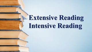 Extensive Reading  Intensive Reading  Explained in UrduHindi  BS English [upl. by Hemetaf]