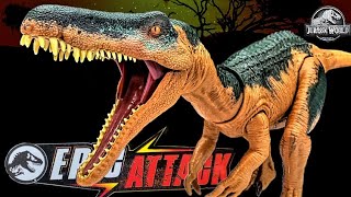 Mattel Jurassic World Epic Attack Baryonyx Review Largest Baryonyx yet [upl. by Erasme104]