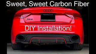 Audi RS5 carbon fiber rear diffuser installation [upl. by Strader]