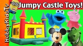 JUMPY CASTLE with Toys by HobbyKidsTV [upl. by Otrebcire]