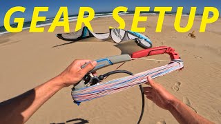 How to SETUP a Kitesurfing Kite  Learn to Kitesurf Ep 4 [upl. by Airrat667]