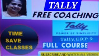 TALLY ERP9 FREE FRIENDLY COACHING [upl. by Pember875]