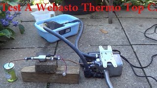 Test Webasto Thermo Top C First Test run [upl. by Ahtabat494]